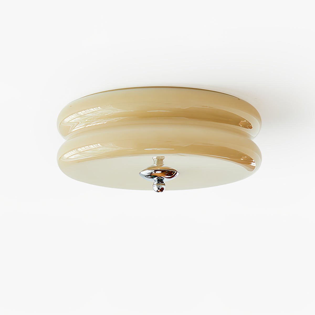 Vintage Flush Mount Ceiling Light Fixture in Art Deco Style