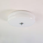 Vintage Flush Mount Ceiling Light Fixture in Art Deco Style