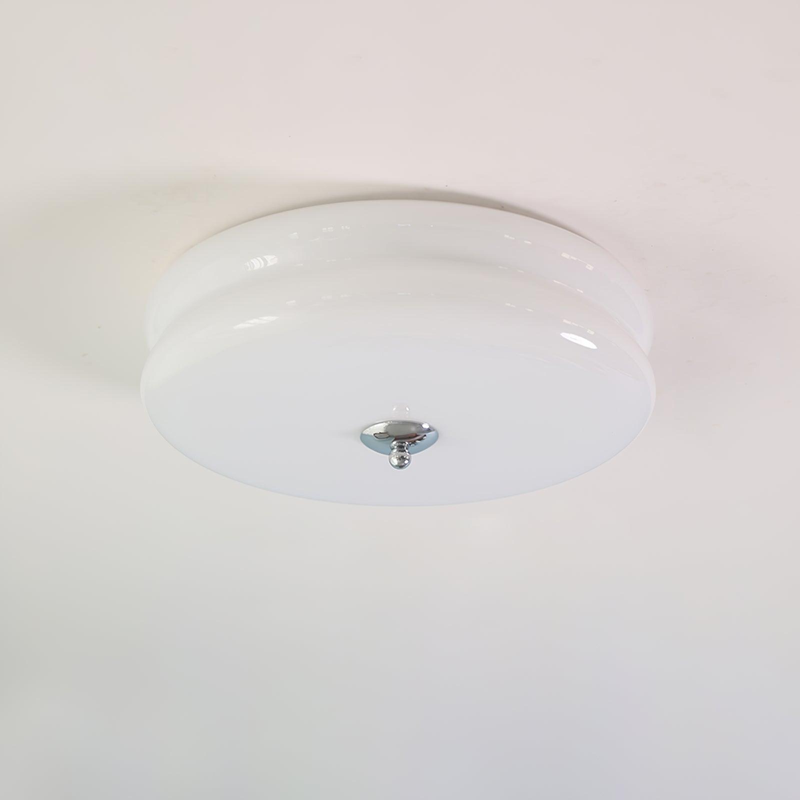 Vintage Flush Mount Ceiling Light Fixture in Art Deco Style