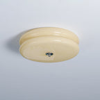 Vintage Flush Mount Ceiling Light Fixture in Art Deco Style