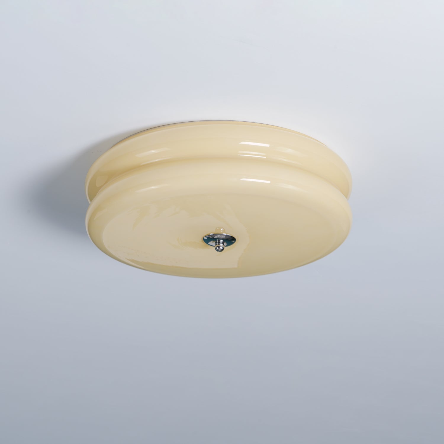 Vintage Flush Mount Ceiling Light Fixture in Art Deco Style