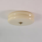 Vintage Flush Mount Ceiling Light Fixture in Art Deco Style