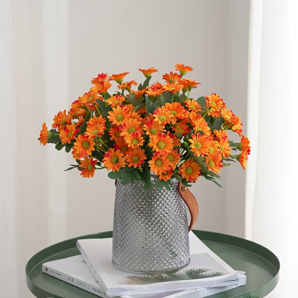 Tabletop Home Decor with Artificial Daisy Flowers for Mother's Day Gift