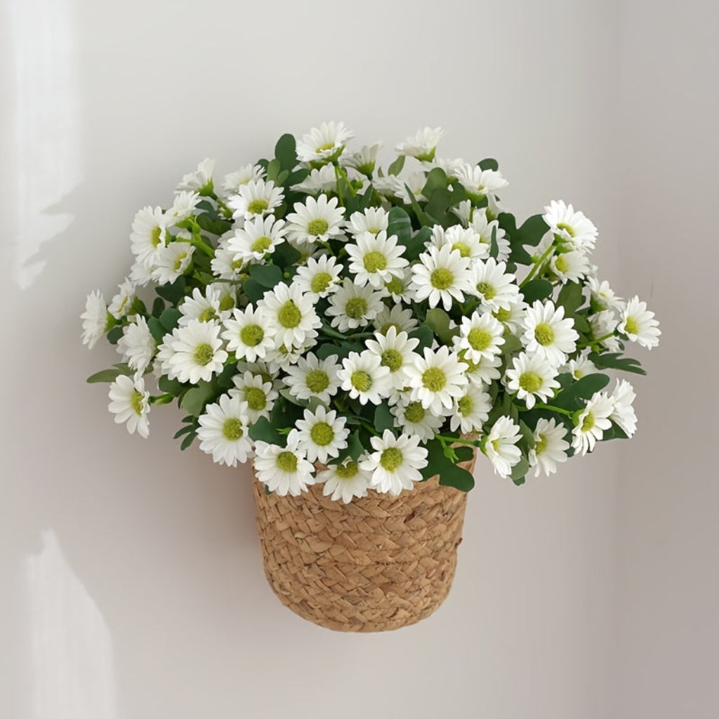 Tabletop Home Decor with Artificial Daisy Flowers for Mother's Day Gift
