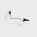 Sophisticated Black Metal Wall Light Fixture