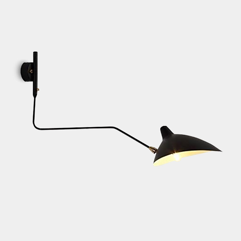 Sophisticated Black Metal Wall Light Fixture