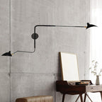 Sophisticated Black Metal Wall Light Fixture