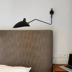 Sophisticated Black Metal Wall Light Fixture