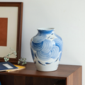 Handcrafted Ocean-Inspired Porcelain Vase