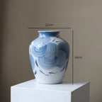 Handcrafted Ocean-Inspired Porcelain Vase