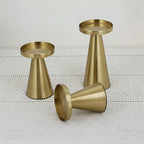 Elegant Handcrafted Brass Candle Holders Set