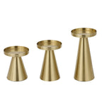 Elegant Handcrafted Brass Candle Holders Set