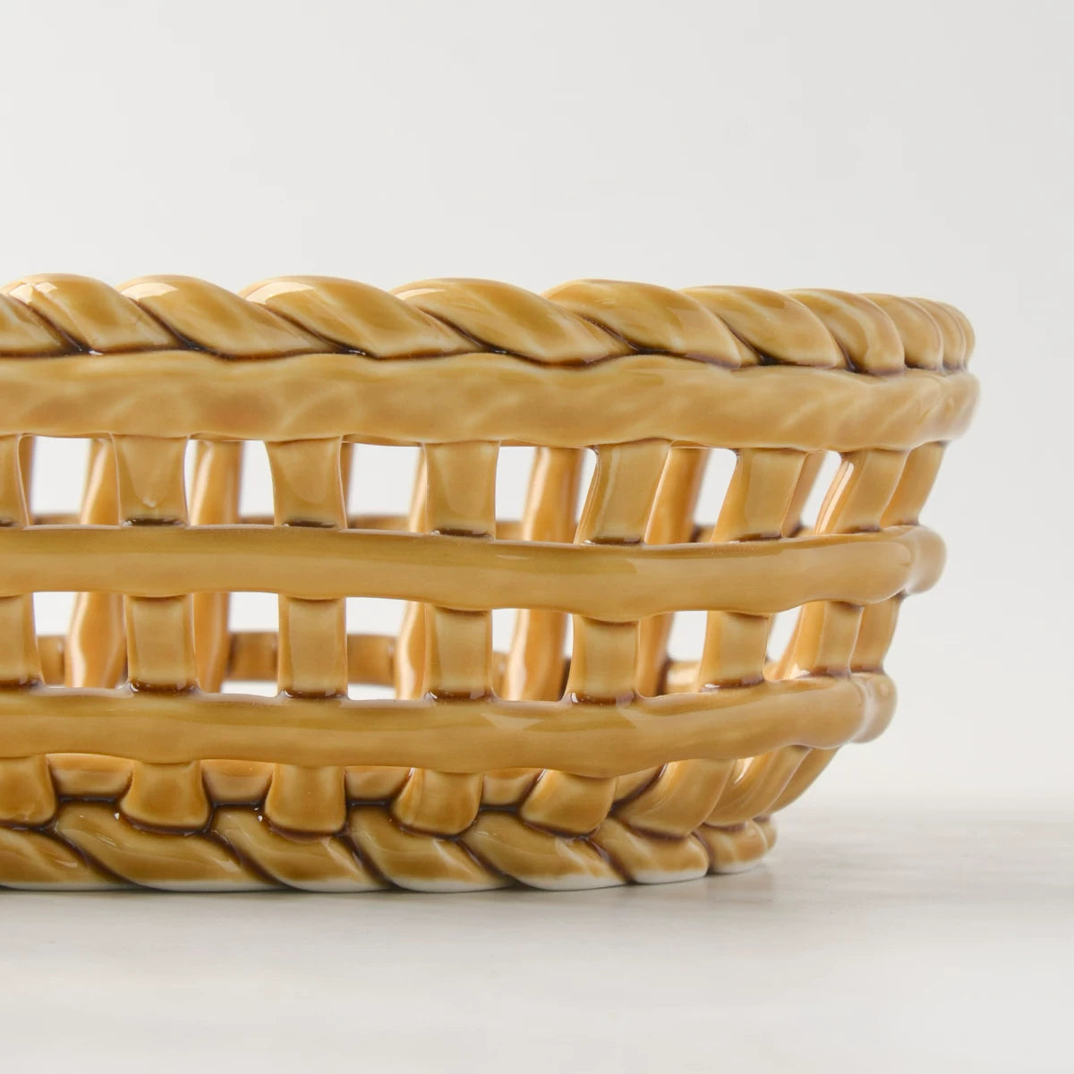 Elegant Handcrafted Ceramic Fruit Display Bowl