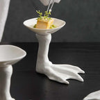 Elegant Ceramic Centerpiece Bowl with Artistic Feet