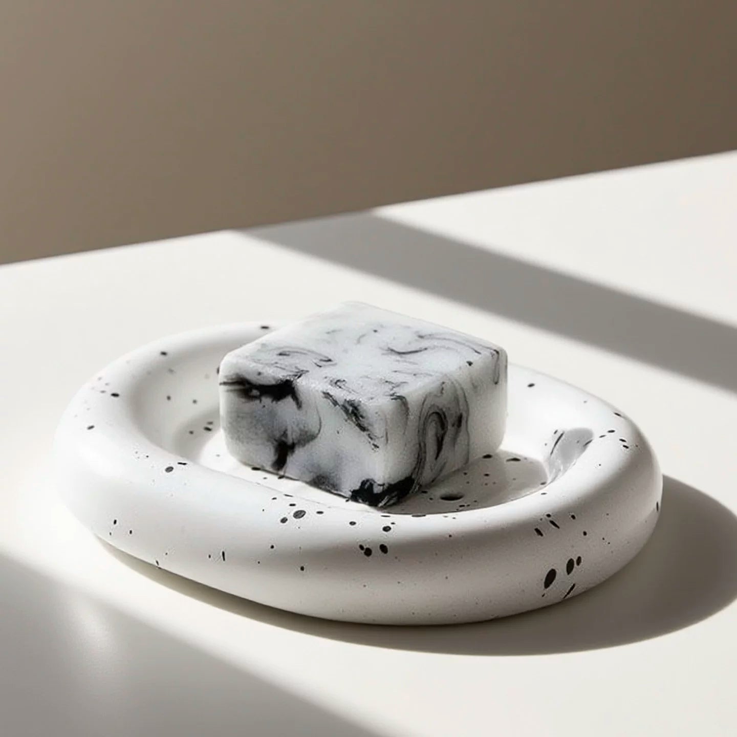Elegant Glazed Ceramic Soap Holder