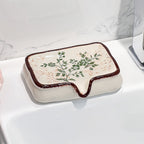 Elegant Glazed Ceramic Soap Holder