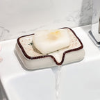 Elegant Glazed Ceramic Soap Holder