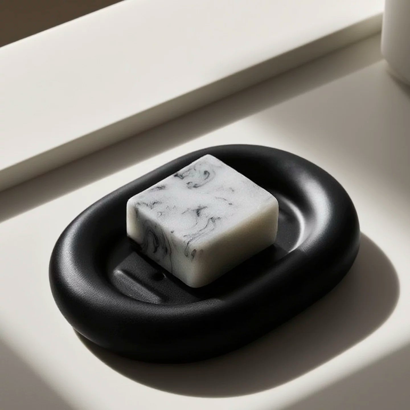 Elegant Glazed Ceramic Soap Holder