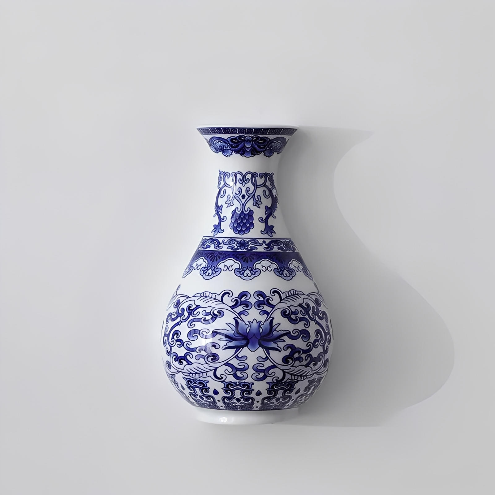 Elegant Wall-Mounted Ceramic Flora Display
