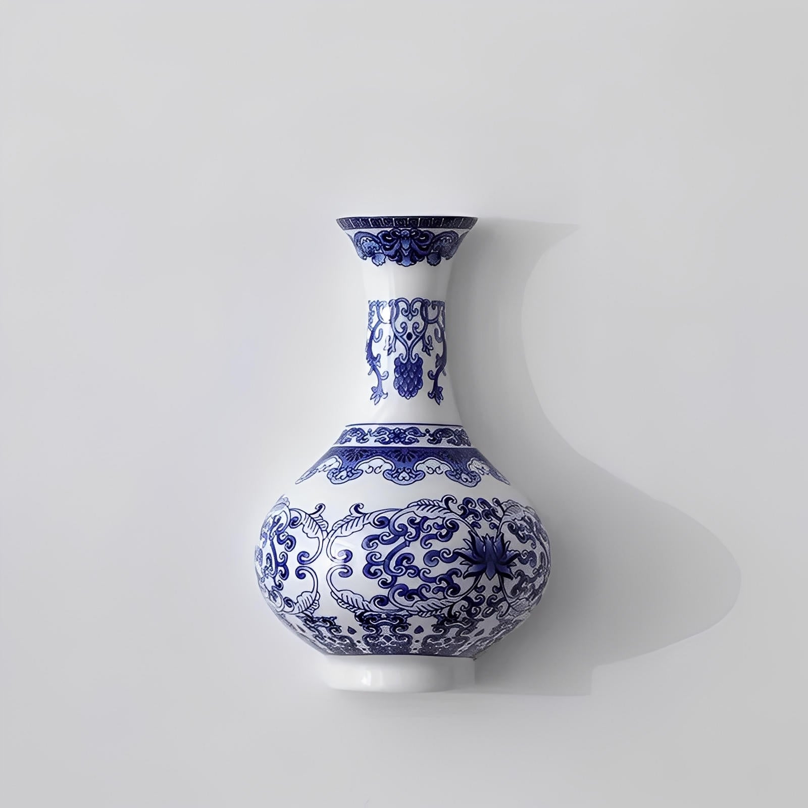 Elegant Wall-Mounted Ceramic Flora Display