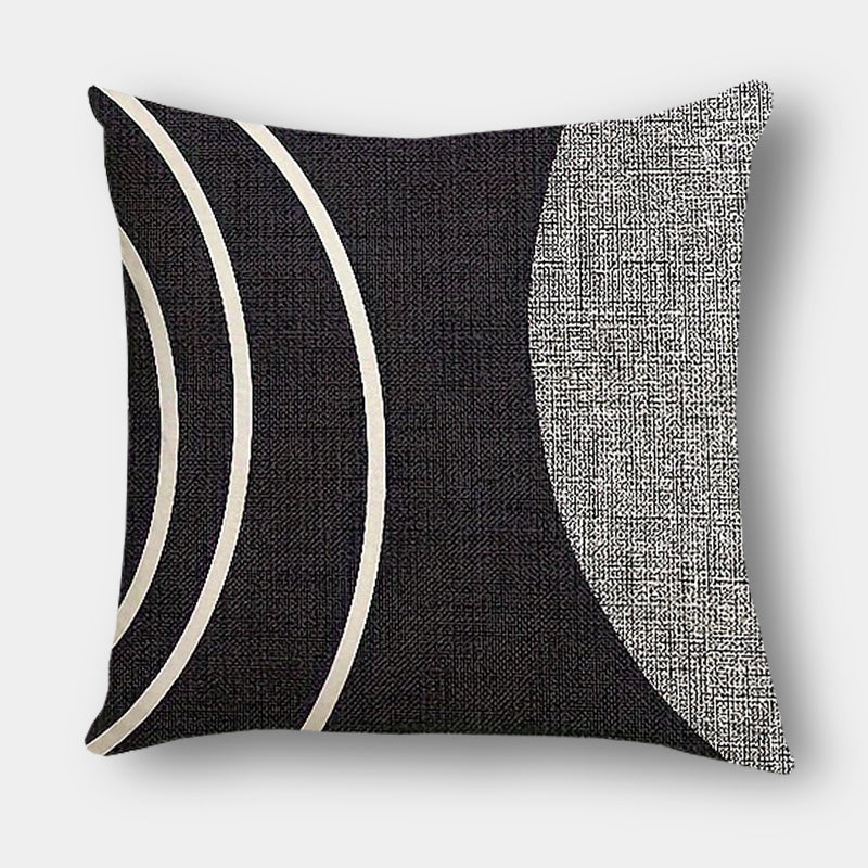 Chic Geometric Cotton-Linen Throw Pillows