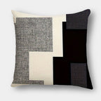 Chic Geometric Cotton-Linen Throw Pillows