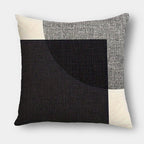 Chic Geometric Cotton-Linen Throw Pillows