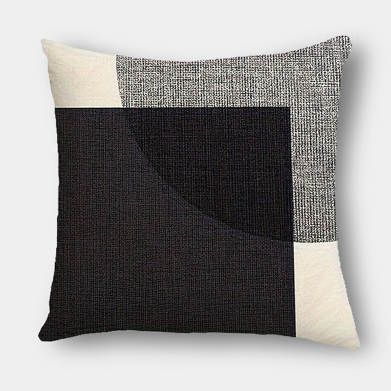 Chic Geometric Cotton-Linen Throw Pillows