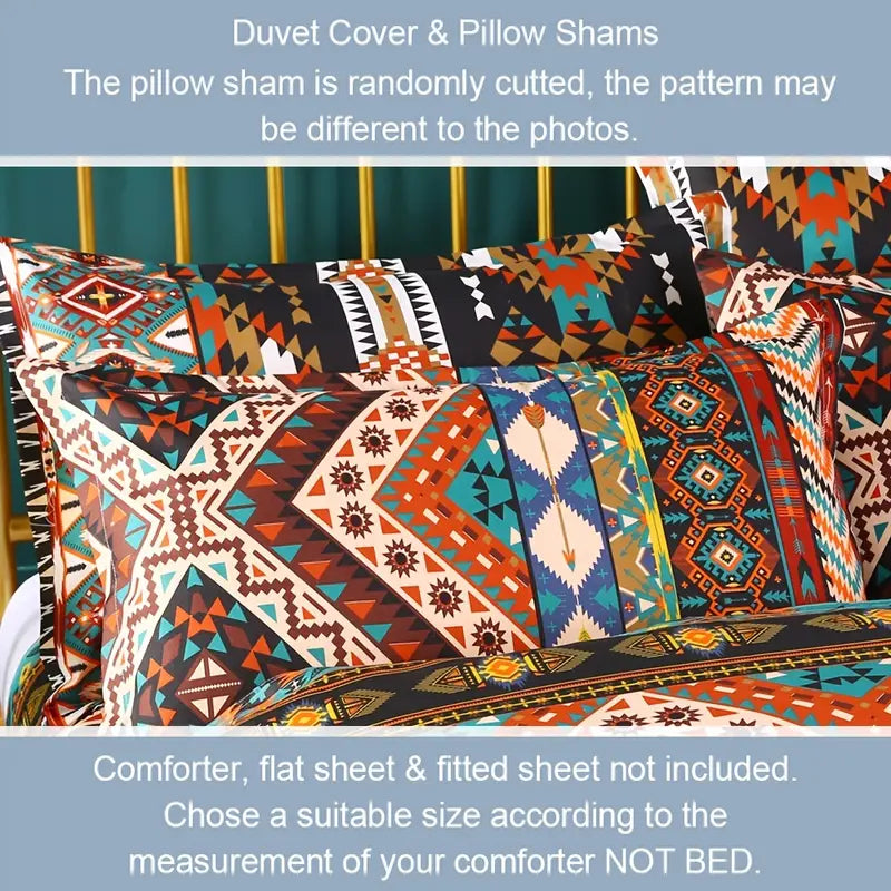 Bohemian Charm Geometric Comforter Set