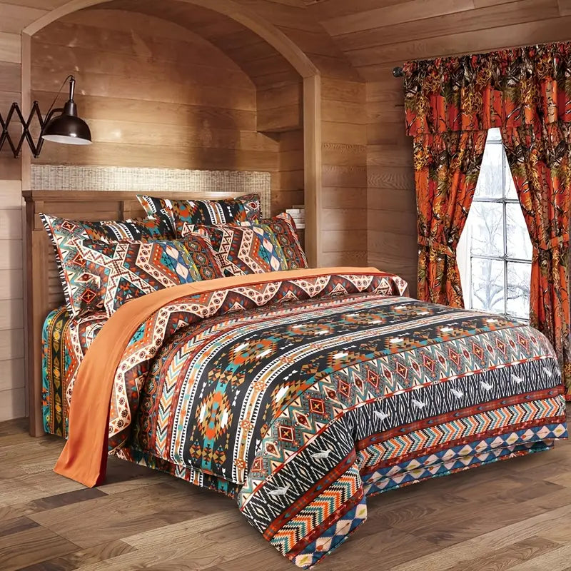 Bohemian Charm Geometric Comforter Set