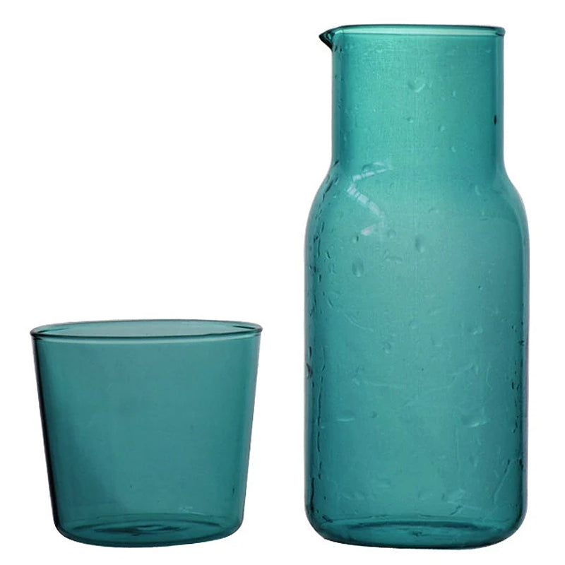 Vibrant Glass Drinkware Set for Home or Office