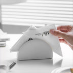 Sleek Matte Ceramic Napkin Organizer