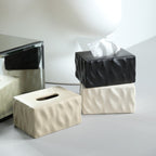 Elegant Matte Ceramic Tissue Holder for Modern Spaces