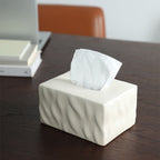 Elegant Matte Ceramic Tissue Holder for Modern Spaces