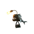 Artful Metal Fish Lamp for Unique Home Illumination