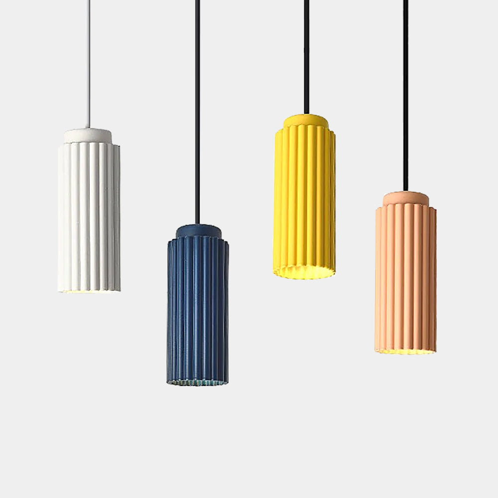 Sculpted Metal Hanging Light Fixture