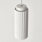 Sculpted Metal Hanging Light Fixture