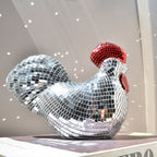 Vibrant Handcrafted Mosaic Rooster Accent Piece