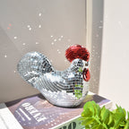 Vibrant Handcrafted Mosaic Rooster Accent Piece