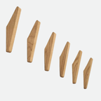Rustic Charm Natural Wood Wall Hooks for Home Organization