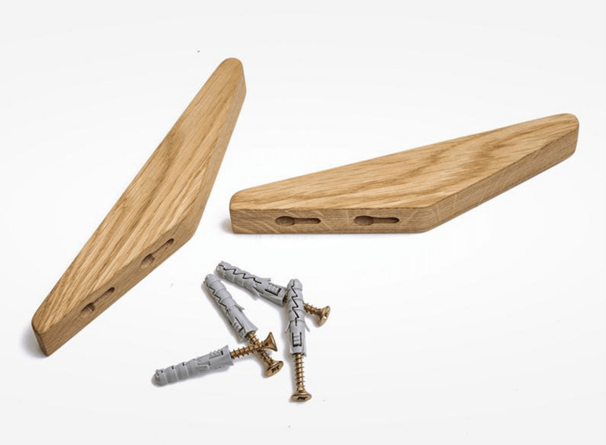 Rustic Charm Natural Wood Wall Hooks for Home Organization