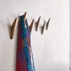 Rustic Charm Natural Wood Wall Hooks for Home Organization