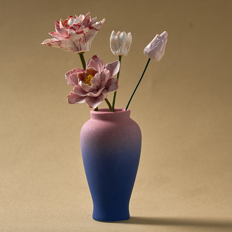 Elegant Porcelain Aroma Diffuser Set with Vase