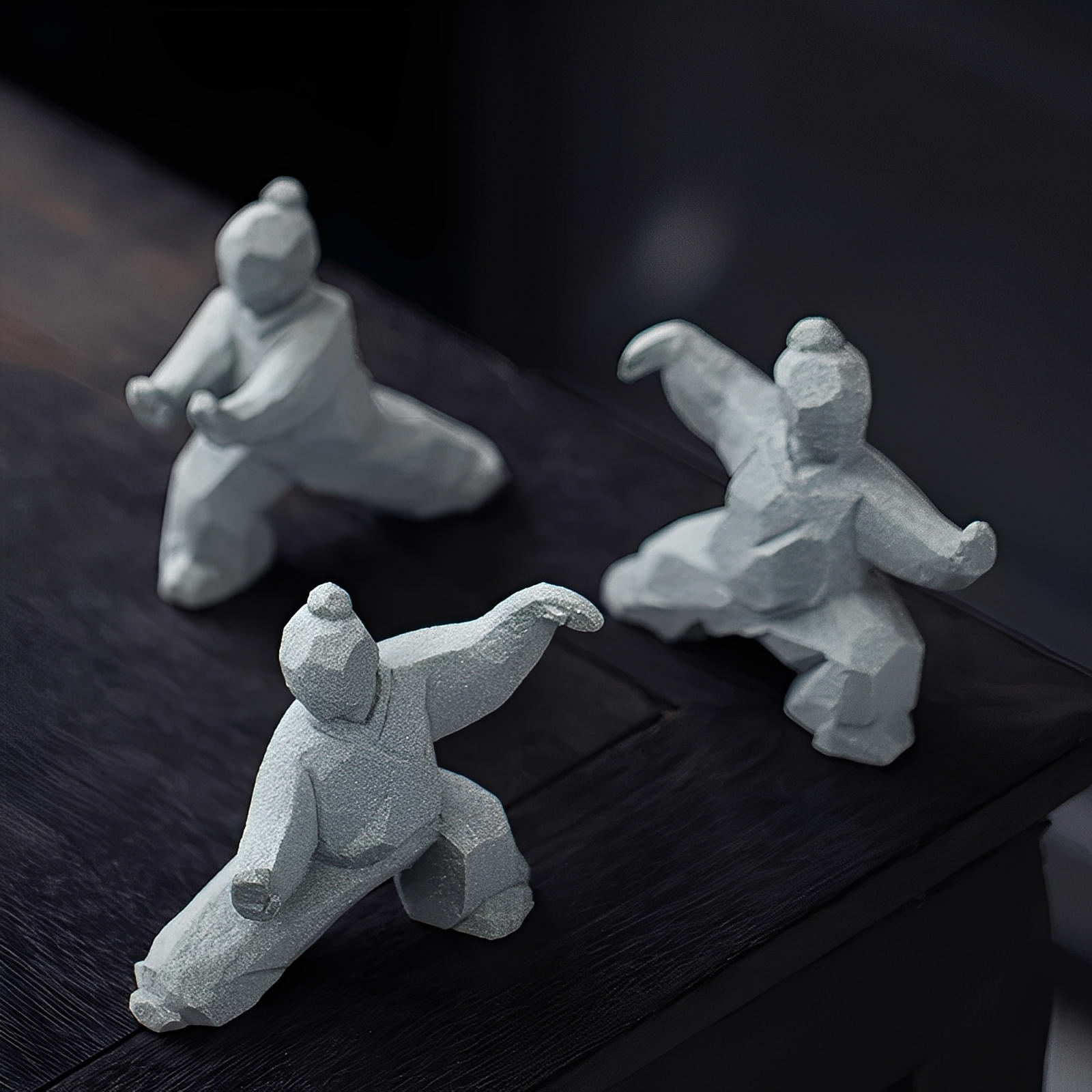 Dynamic Motion Sandstone Art Pieces