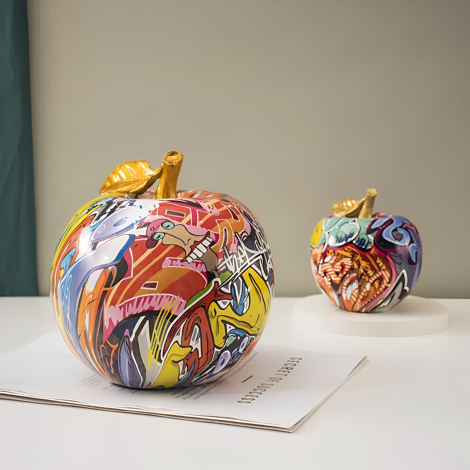 Contemporary Artistic Apple Wall Sculpture