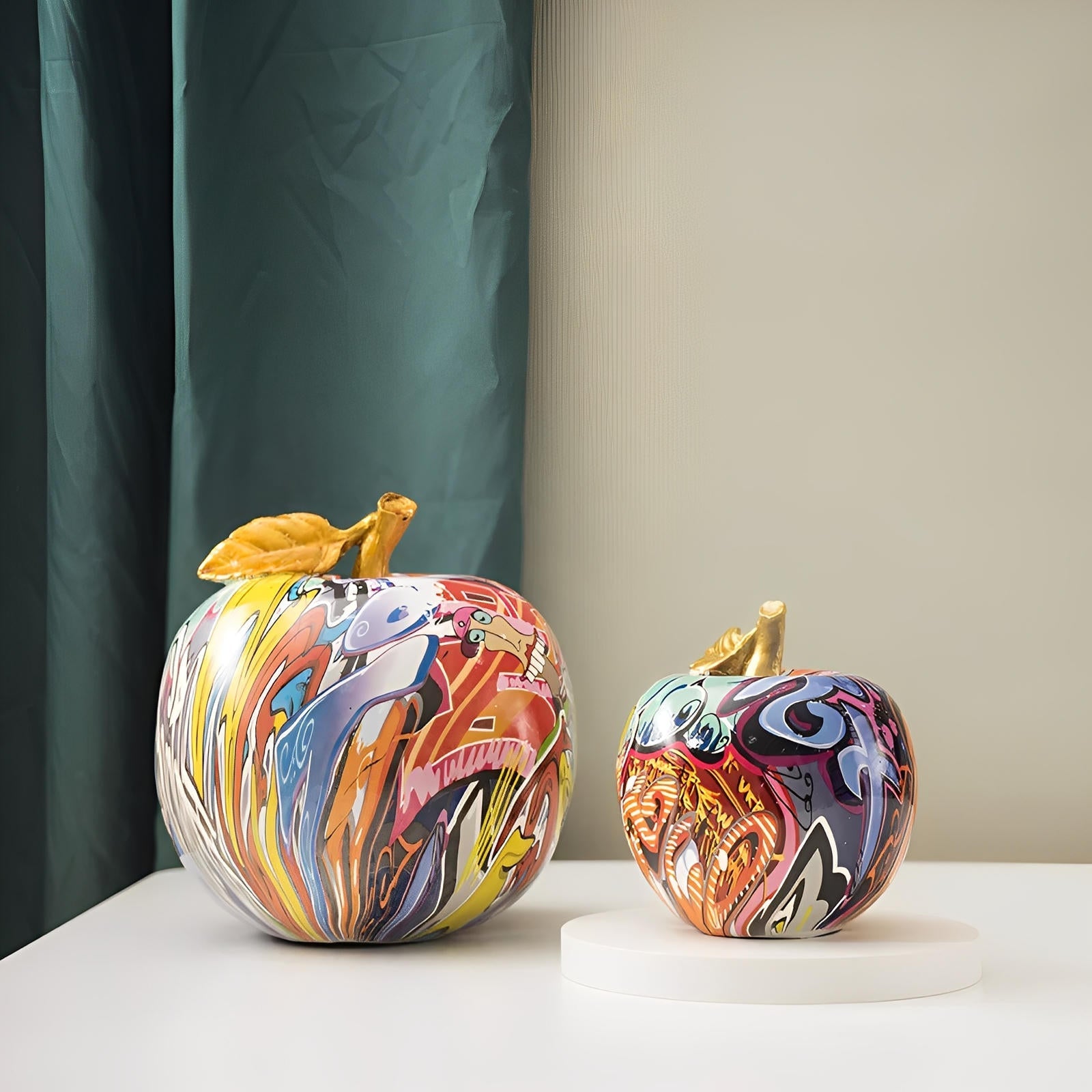 Contemporary Artistic Apple Wall Sculpture