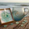 Ocean Wave Inspired Artisan Glass Mug