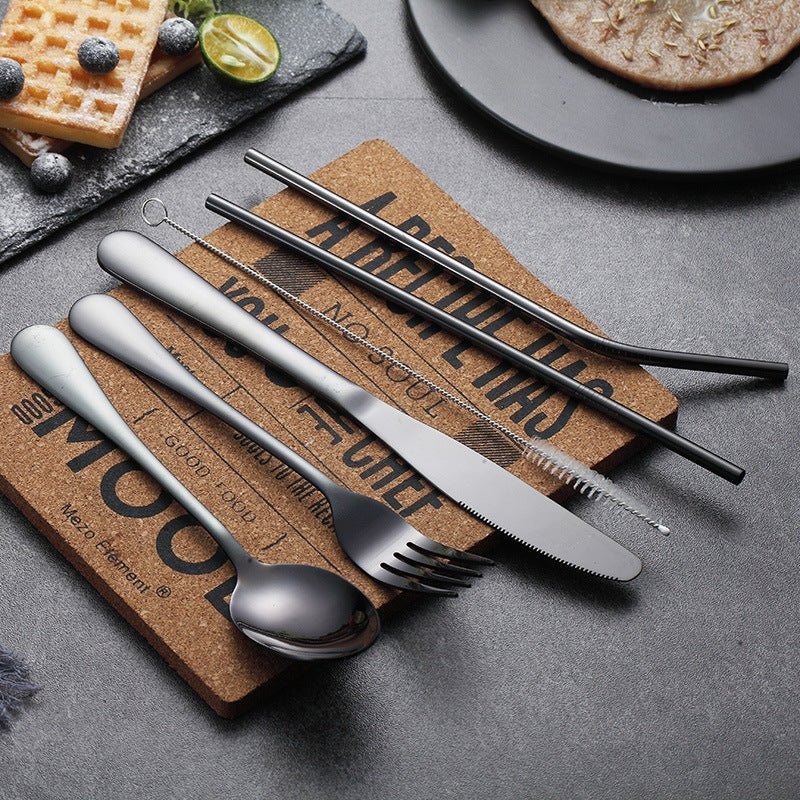Travel-Friendly Stainless Steel Utensil Set
