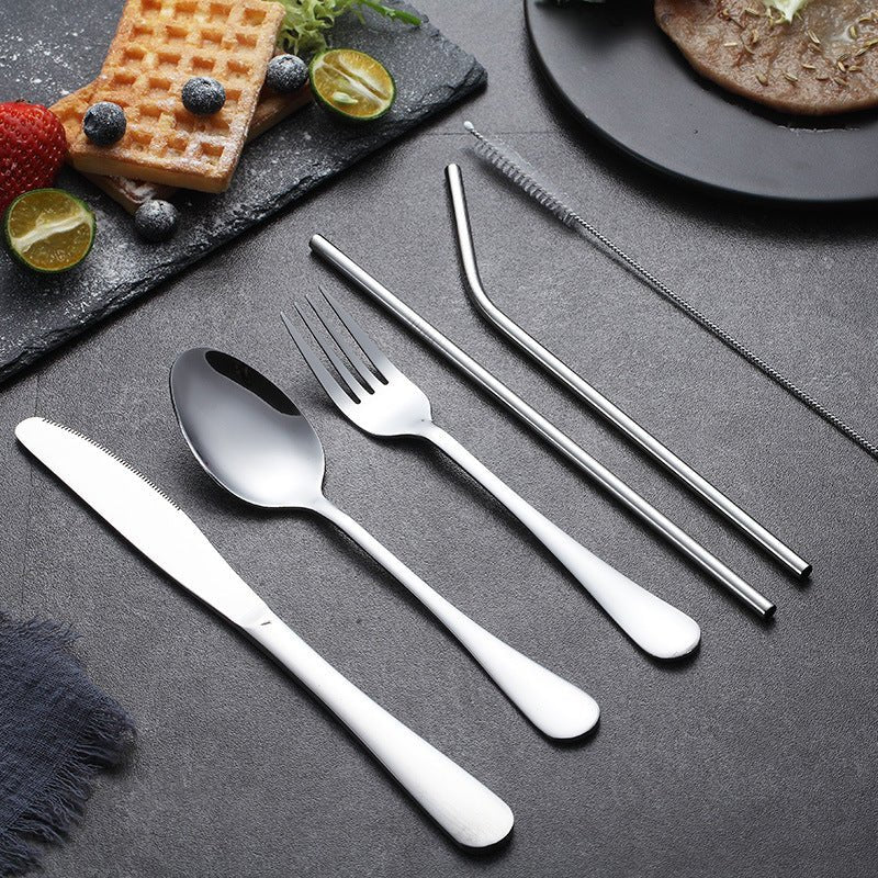Travel-Friendly Stainless Steel Utensil Set