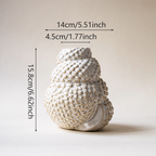 Elegant Shell-Inspired Ceramic Vase for Modern Spaces